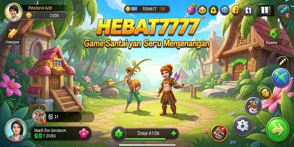 Tampilan gameplay menarik dari HEBAT777 yang penuh warna.