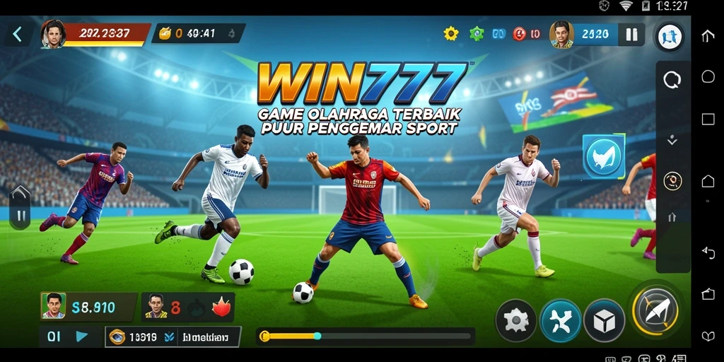 Tampilan gameplay yang menegangkan dalam WIN777 saat pertandingan berlangsung.